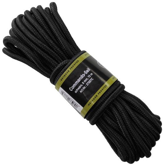 MFH Seil 9 mm Schwarz