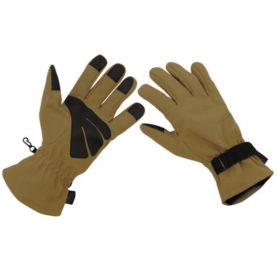 MFH Softshell Handschuhe - Coyote Tan