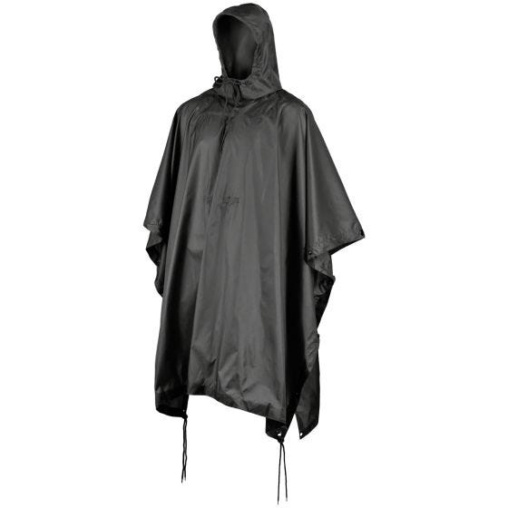 MFH US Poncho aus Ripstop Schwarz