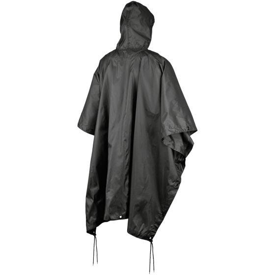 MFH US Poncho aus Ripstop Schwarz