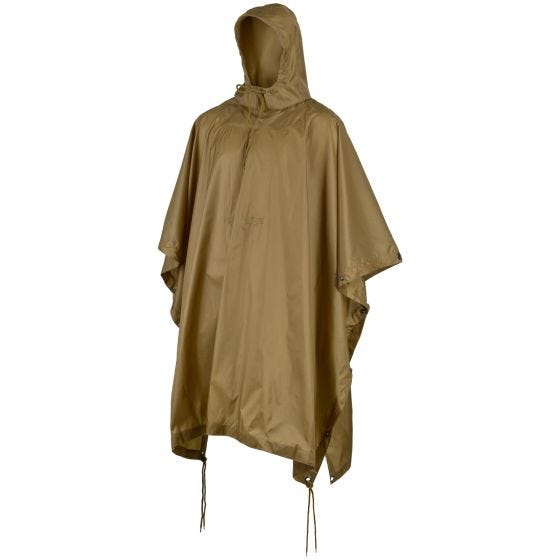 MFH US Poncho aus Ripstop Coyote Tan