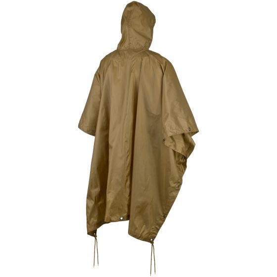 MFH US Poncho aus Ripstop Coyote Tan