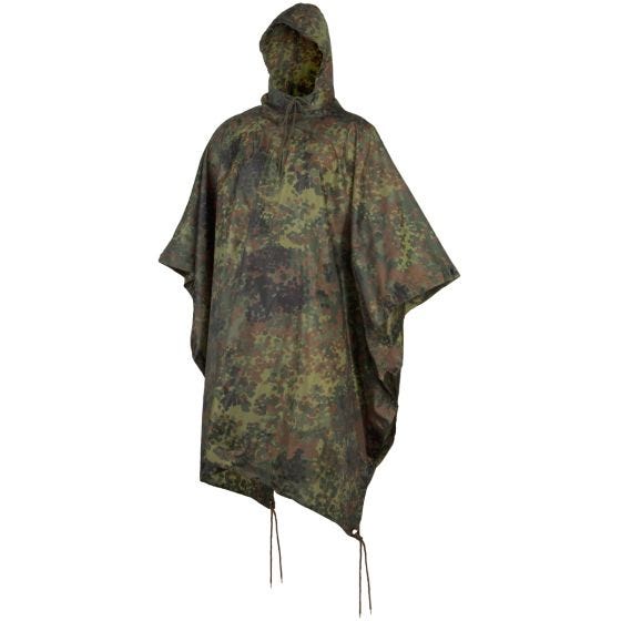 MFH US Poncho aus Ripstop Flecktarn