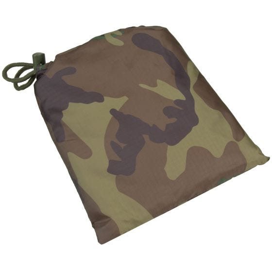 MFH US Poncho aus Ripstop Woodland