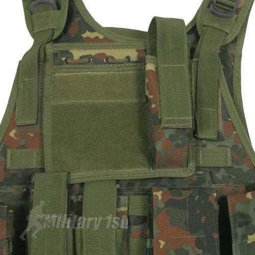 MFH Ranger Taktische Weste MOLLE-Befestigungssystem Flecktarn