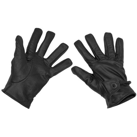 MFH Western Leather Handschuhe - Schwarz