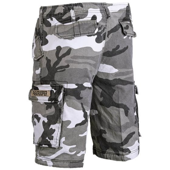 Mil-Tec Paratrooper Cargo-Shorts Prewashed Urban