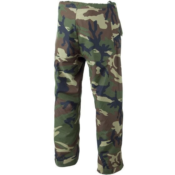 Mil-Tec Trilaminat-Nässeschutzhose Woodland