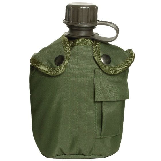 Mil-Tec Feldflasche mit Hülle 1 Liter Oliv