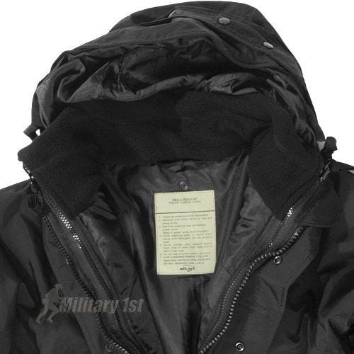 Mil-Tec ECWCS Jacke mit Fleece Schwarz