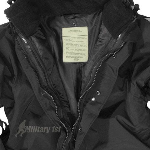 Mil-Tec ECWCS Jacke mit Fleece Schwarz