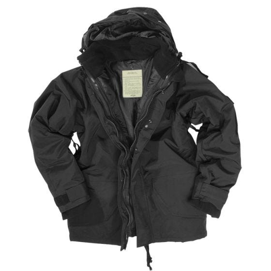Mil-Tec ECWCS Jacke mit Fleece Schwarz