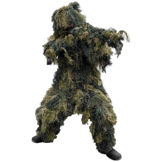 Mil-Tec Vierteiliger Ghillie-Tarnanzug Woodland