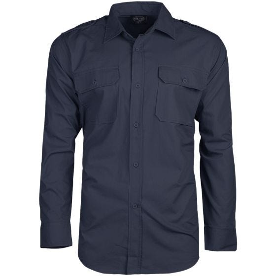 Mil-Tec RipStop Langärmliges Hemd Navy Blue