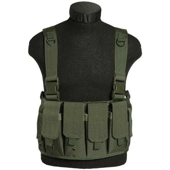 Mil-Tec Einsatzweste mit Magazintaschen Oliv