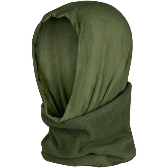 Mil-Tec Multifunktionstuch/Kopfbedeckung aus Fleece Olivgrün