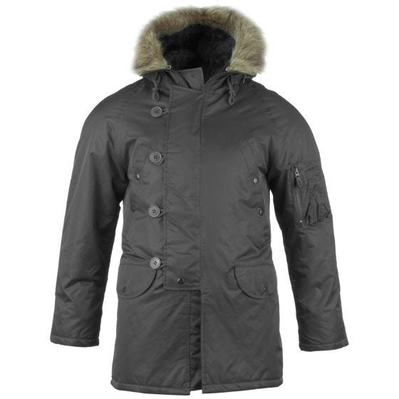 Mil-Tec N-3B Fliegerjacke Schwarz