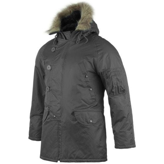 Mil-Tec N-3B Fliegerjacke Schwarz