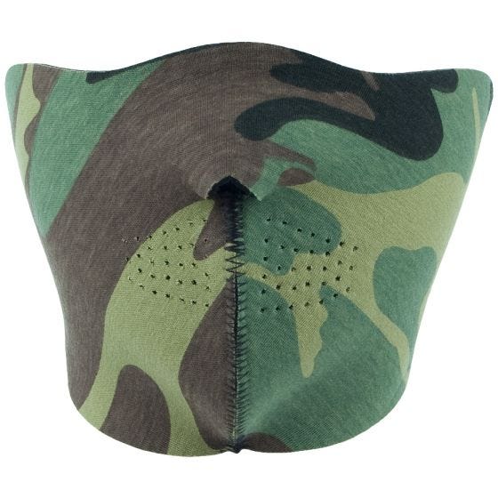 Mil-Tec Wendbarer Neopren-Gesichtsschutz Schwarz/Woodland