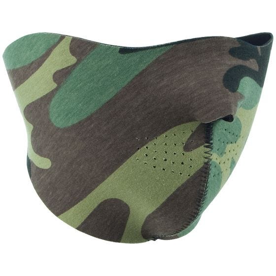 Mil-Tec Wendbarer Neopren-Gesichtsschutz Schwarz/Woodland
