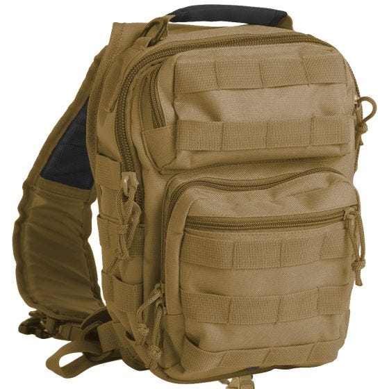 Mil-Tec One Strap Assault Pack Small Einsatzrucksack mit einem Träger Coyote