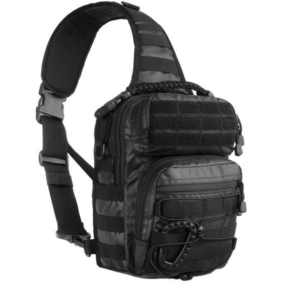 Mil-Tec One Strap Assault Pack Einsatzrucksack mit einem Träger Klein Tactical Black