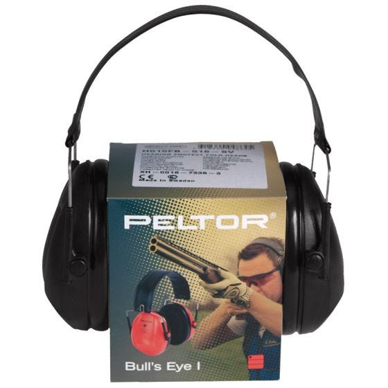 Peltor Bull‘s Eye I Gehörschutz Schwarz