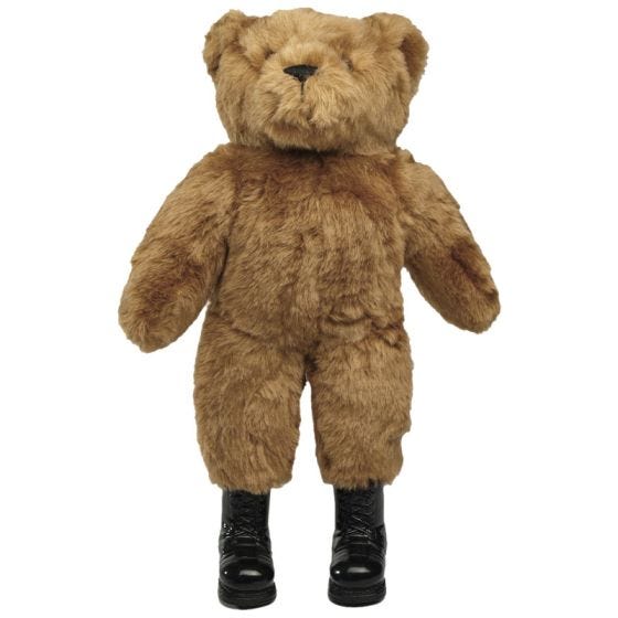 Mil-Tec Großer Teddybär mit Stiefeln