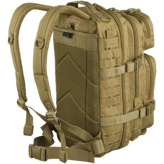 Mil-Tec US Assault Pack Laser Cut Small Einsatzrucksack Coyote
