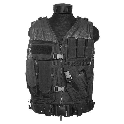 Mil-Tec USMC Taktische Weste Schwarz