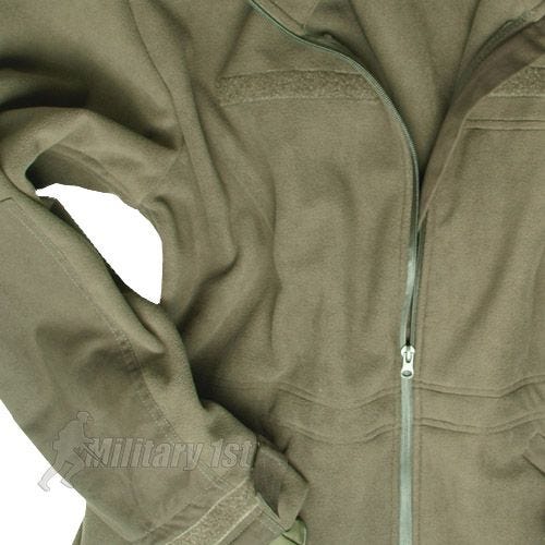 Mil-Tec Winddichte Fleece-Jacke Oliv