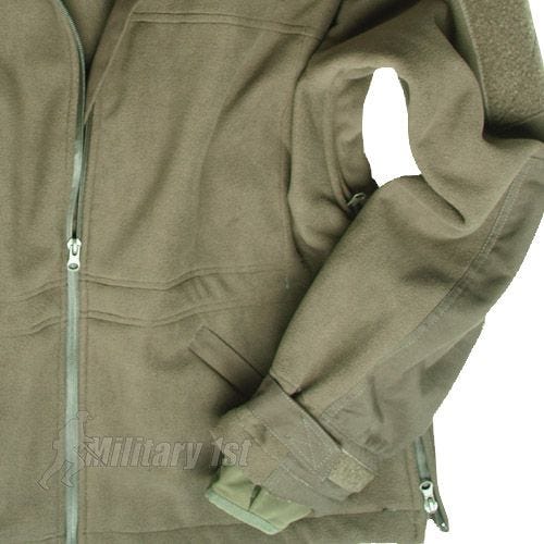 Mil-Tec Winddichte Fleece-Jacke Oliv