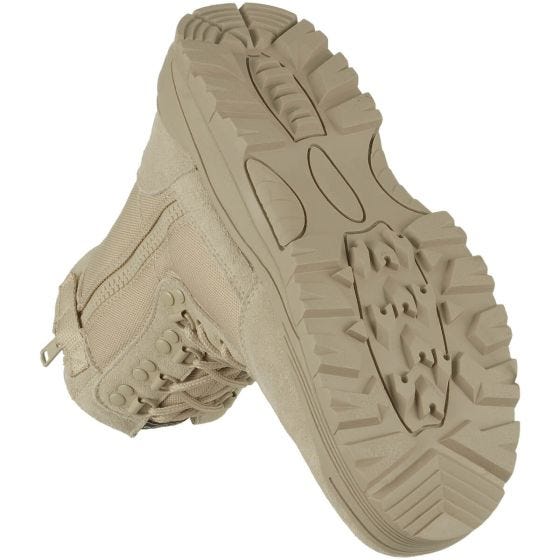 Mil-Tec Taktische Stiefel mit seitlichem Reißverschluss Khaki