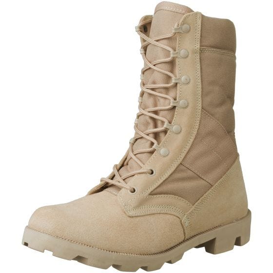 Mil-Tec US Kampfstiefel mit Schnellschnürsystem Desert