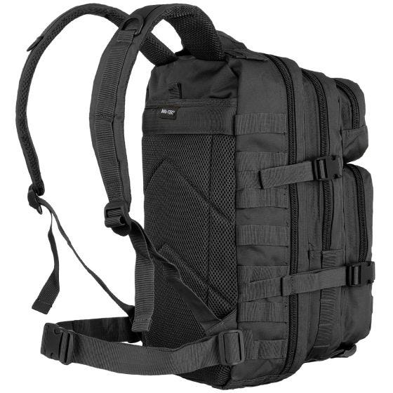 Mil-Tec US Assault Pack Small Einsatzrucksack mit MOLLE-Befestigungssystem Schwarz