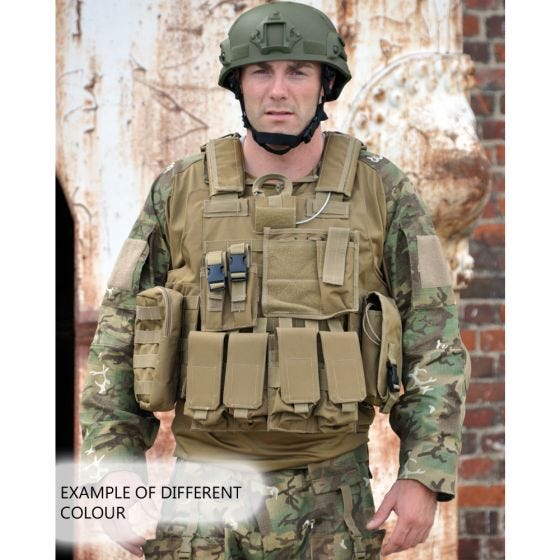 Mil-Tec M.Release MOLLE-Einsatzweste Oliv