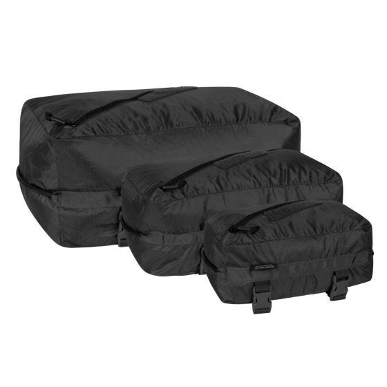 Helikon Pakcell Taschen-Set Ripstop Schwarz