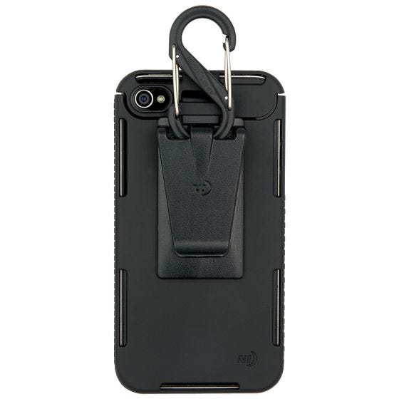 Nize Ize Connect Case Hülle mit Cliphalterung für iPhone 4/4S transparentes Pink