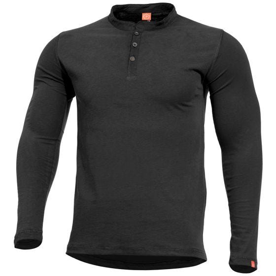Pentagon Romeo Henley-Shirt Schwarz