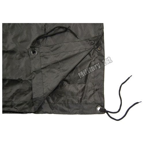 Wasserdichter Poncho Ripstop Schwarz