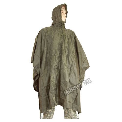 Wasserdichter Poncho Ripstop Oliv