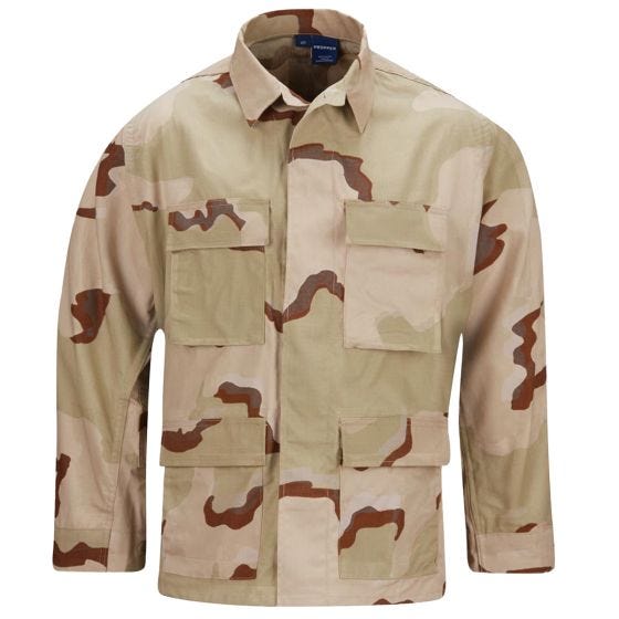 Propper BDU-Jacke aus Baumwoll-Ripstop Desert 3 Farben