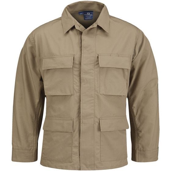 Propper BDU Jacke aus Baumwoll-Polyester-Ripstop Khaki