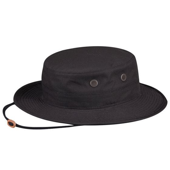 Propper taktischer Boonie Hat aus Polyester-Baumwoll-Mischung Schwarz