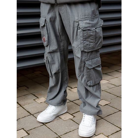 Surplus Airborne Hose im Vintage-Stil Grau