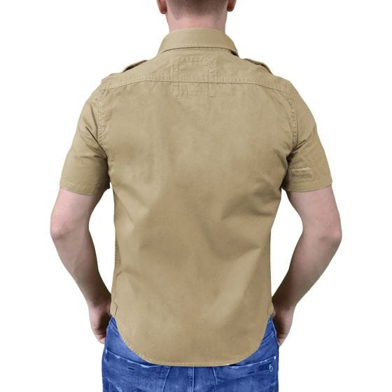 Surplus Raw Kurzarmshirt im Vintage-Stil Beige