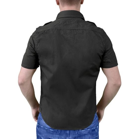 Surplus Raw Kurzarmshirt im Vintage-Stil Schwarz