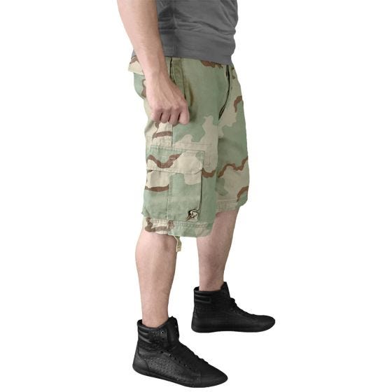 Surplus Vintage Shorts Ausgewaschenes Desert 3 Farben