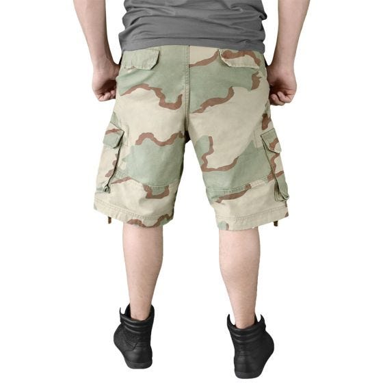 Surplus Vintage Shorts Ausgewaschenes Desert 3 Farben