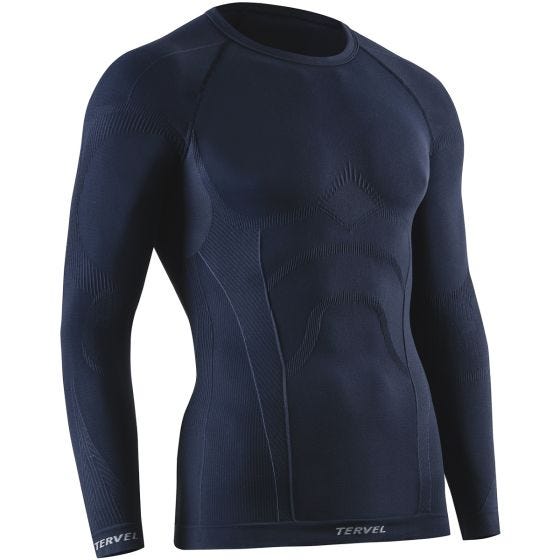 Tervel Comfortline Langärmliges Herren-Unterhemd Navy